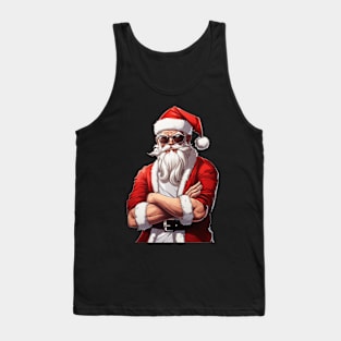 Cool Santa Cartoon Tank Top